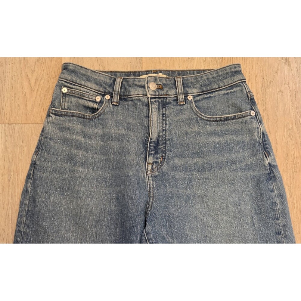 Madewell Curvy '90s Straight Jeans Medium Wash High Rise Straight Leg Stretch 29 - Picture 3 of 10